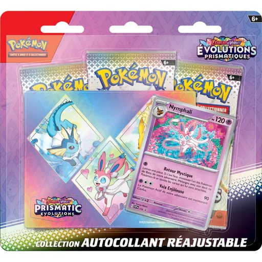 Pokémon EV8.5 Évolutions Prismatiques - Tripack 3 boosters Nymphali