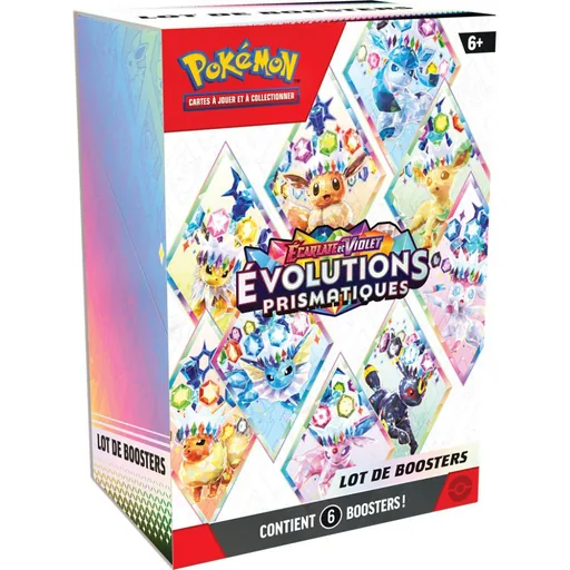 Pokémon EV8.5 Évolutions Prismatiques - Bundle de 6 boosters