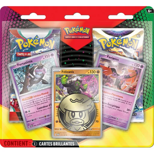 Pokémon EB09 /EV01 Fortussimia, Félicanis, Favianos - Duopack 2 boosters