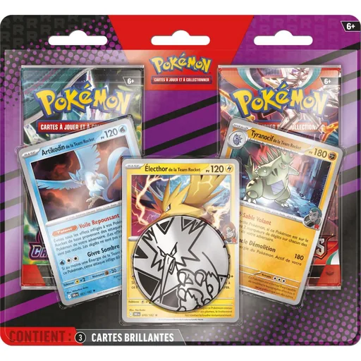 Pokémon EV03 /EV06 Artikodin, Elector, Tyranocif de la team rocket - Duopack 2 boosters