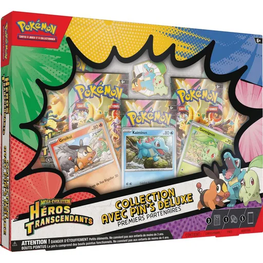 Pokémon ME2.5 Héros Transcendants Collection avec Pin's Deluxe Premiers Partenaires - Booster à l'unité