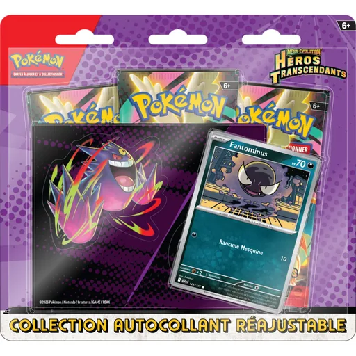 Pokémon ME2.5 Heros Transcendants Fantominus - Tripack 3 boosters