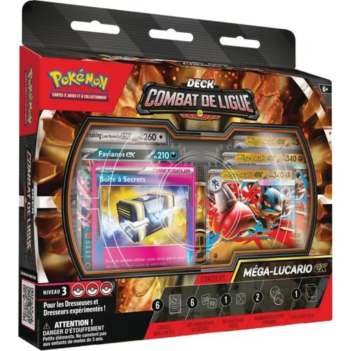 Pokémon Deck Combat de Ligue : Méga Lucario EX - Deck préconstruit