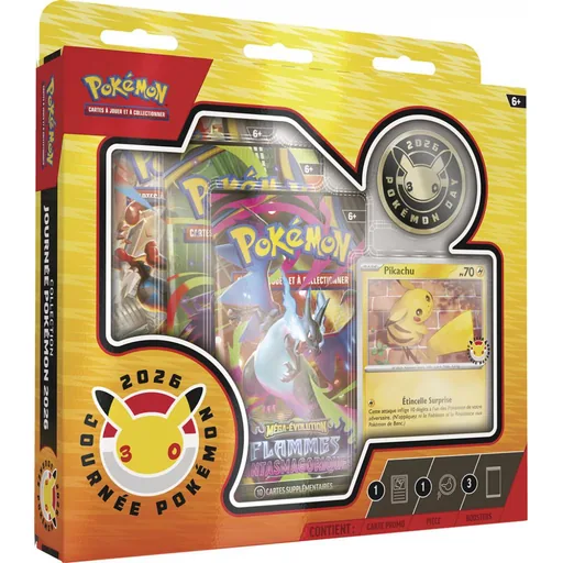 Pokémon Collection Journée Pokémon 2026 : Pikachu - Booster à l'unité