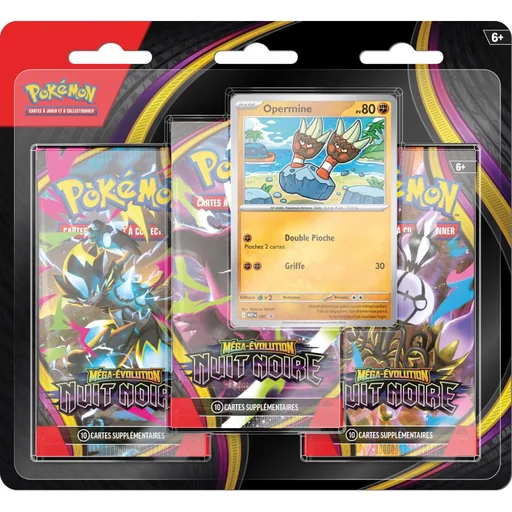 Pokémon ME05 Nuit Noire Opermine - Tripack 3 boosters