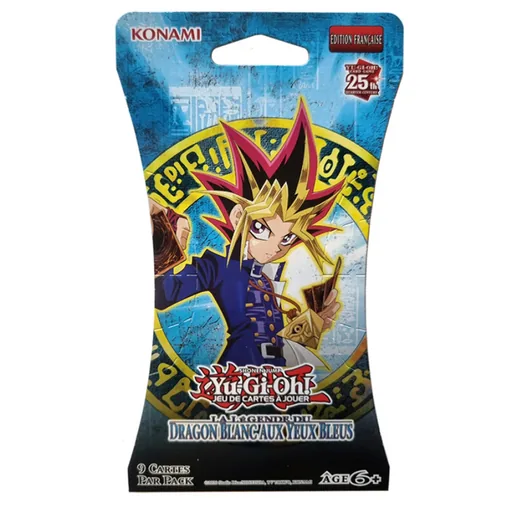 Yu-Gi-Oh Collection Légendaire Édition 25e anniversaire La Légende du Dragon Blanc aux Yeux Bleus - Booster sous blisters