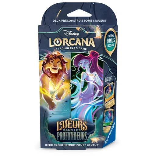 Lorcana Lueurs dans les Profondeurs - Deck de démarrage Simba et Megara