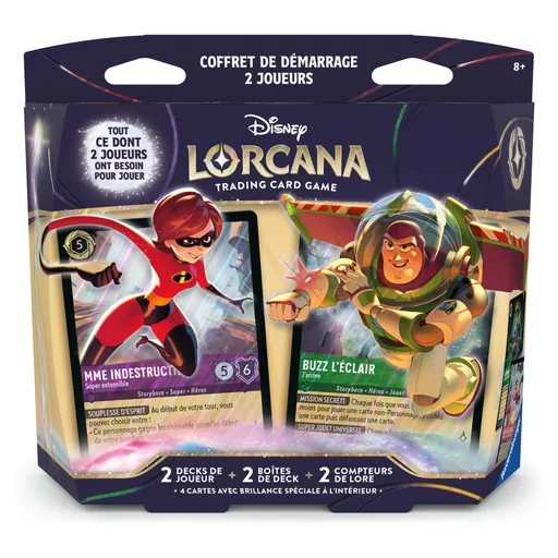 Lorcana Contrées Inconnues - Coffret de démarrage - Deck de démarrage
