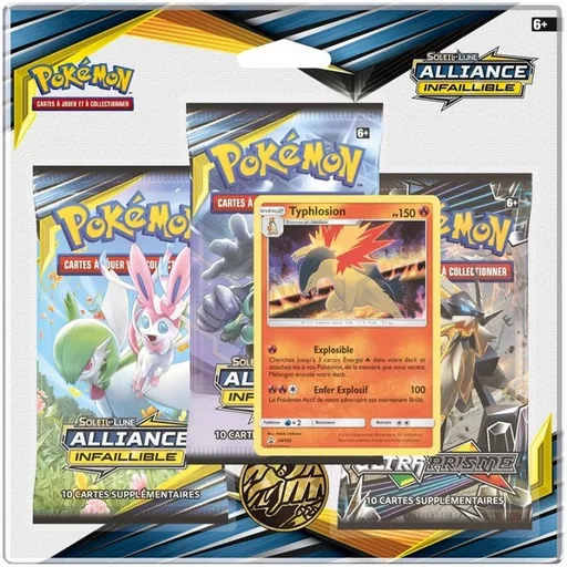 Pokémon SL10 Alliance Infaillible - Tripack 3 boosters Typhlosion