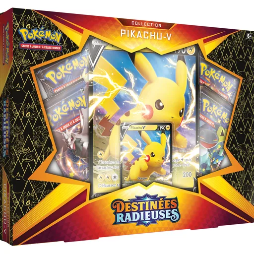 Pokémon EB4.5 Destinées Radieuses - Coffret Pikachu-V (4 boosters)