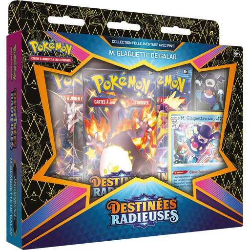 Pokémon EB4.5 Destinées Radieuses - Coffret Pin's M. Glaquette (3 boosters)