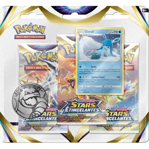 Pokémon EB09 Stars Étincelantes - Tripack 3 boosters Givrali