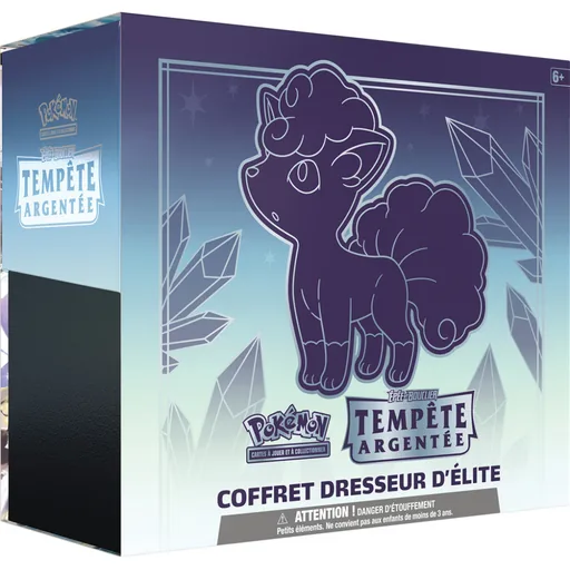 Pokémon EB12 Tempête Argentée - Coffret dresseur d'élite Goupix d'Alola