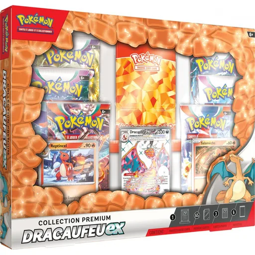 Pokémon - Coffret Collection Premium Dracaufeu-ex