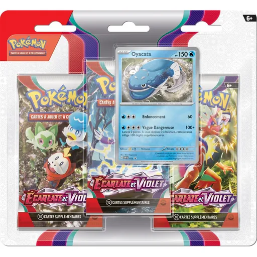 Pokémon EV01 Écarlate et Violet - Tripack 3 boosters Oyacata