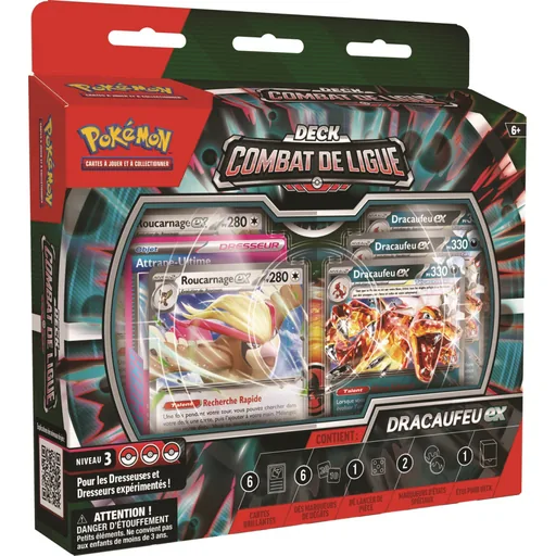 Pokémon - Deck Combat de Ligue Dracaufeu-ex et Roucarnage-ex